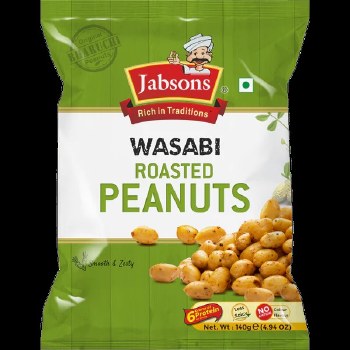 Jabsons Wasabi Roasted Peanuts 140 G