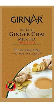 Girnar Instant Ginger Chai Milk Tea Reduced Sugar 120 G