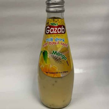 Gazab Basil Seed Dessert Drink Mango Artificial Flavour 290 ML