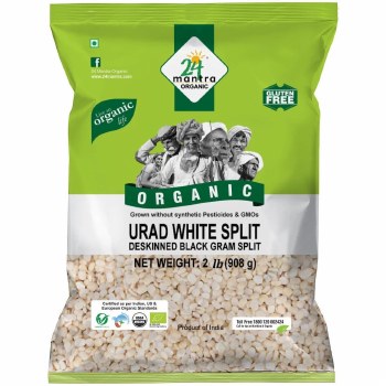 24 Mantra Organic Urad White Split 2 lb