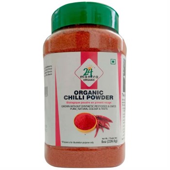 24 Mantra Organic Chilli Powder 8 Oz