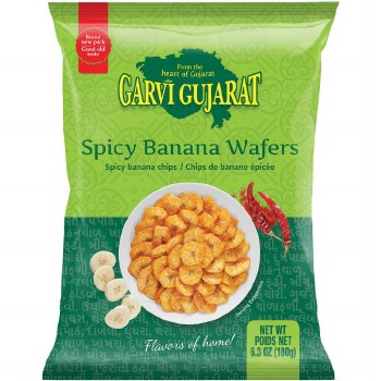 Garvi Gujarat Spicy Banana Wafers 180g