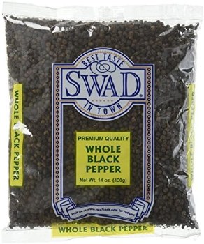 Swad Black Pepper Whole 400 G