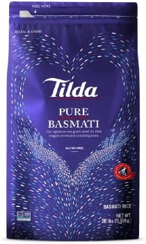 Tilda Pure Basmati Rice 20 Lbs