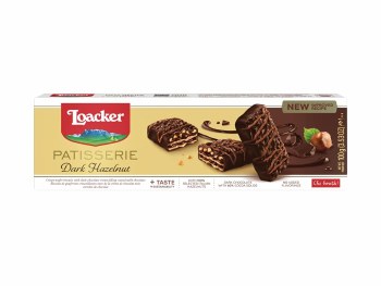 Loacker Patisserie Dark Hazelnut Wafer Biscuits 100 G