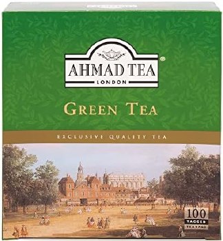 Ahmad Tea London Green Tea 100 Tagged Tea Bags