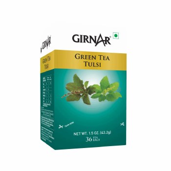 Girnar Instant Green Tea Tulsi 36 Tea Bags 1.5 Oz