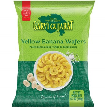 Garvi Gujarat Yellow Banana Wafers 180g