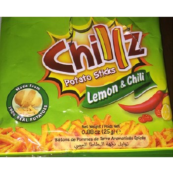 Chilliz Potato Sticks Lemon & Chilli 25 G