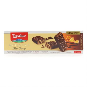 Loacker Patisserie Noir Orange Wafer Biscuits 100 G