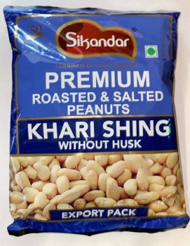 Sikandar Premium Roasted&Salted Peanuts Khari Shing Without Hust 400G