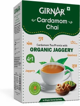 Girnar Cardamom Chai With Organic Jaggery 4in1 10Sachets 220 G