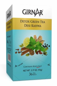 Girnar Instant Green Tea Desi Kahwa 36 Tea Bags