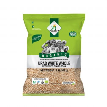 24 Mantra Organic Urad White Whole 2 Lbs