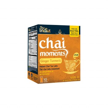 Tea India Chai Moments Ginger Turmeric 10 Sachets 229 G