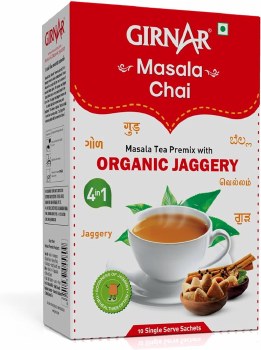 Girnar Masala Chai With Organic Jaggery 4in1 10Sachets 220 G