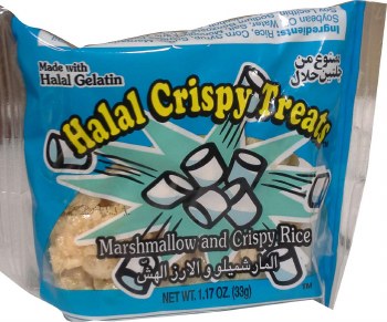 Halal Crispy Treats Marshmallow and Crispy Rice 33 G