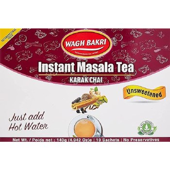 Wagh Bakri Instant Masala Tea (Unsweetened) 140g