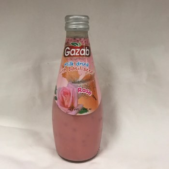 Gazab Basil Seed Dessert Drink Rose Artificial Flavour 290ML