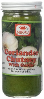 NIRAV Coriander Chutney With Garlic 8 Oz