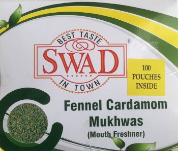 Swad Fennel Cardamom Mukhwas 100Pouches