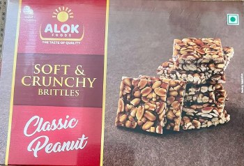 Alok Soft & Crunchy Brittles Classic Peanut 90 G