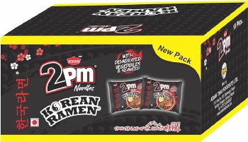 2 PM Korean Chicken Flavoured Noodles 4 FamilyPack X 5 Pack