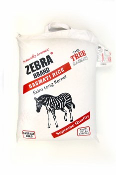 Zebra Basmati Rice 20 Lbs