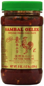 Sambal Oelek Ground Fresh Chili Paste 8 Oz