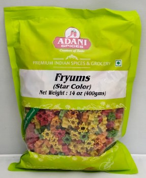 Adani Fryums (Star Color) 400 G