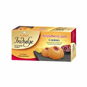 Ambala Indulge Strawberry Jam Cookies 200 G