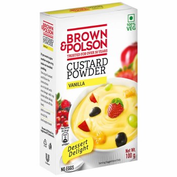 Brown Polson Custard Powder Vanilla 100 G