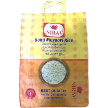 Nirav Sona Masoori Rice 20 Lb