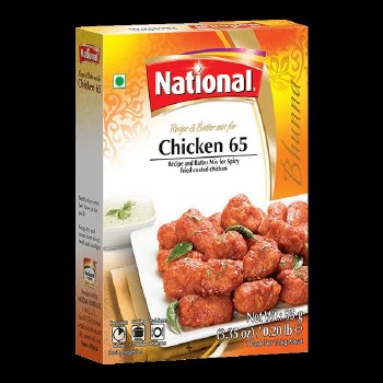 National Chicken 65 Fried Coated Chicken 95 G