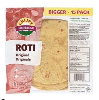 Crispy Tandoori Roti Original 500g