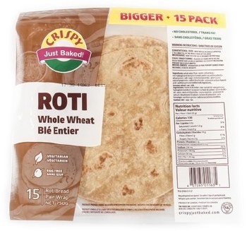 Crispy Whole Wheat Roti 15 Pc