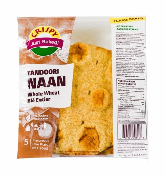 Crispy Tandoori Naan Whole Wheat 500g