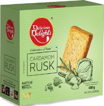 Delicious Delights Cardamom Rusk 400g