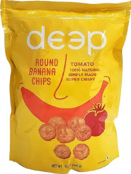 Deep Round Banana Chips Tomato 12oz
