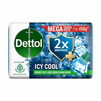 Dettol ICY COOL 2x Menthol soap 150g