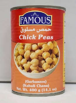 Fasmous Chick Peas 14 Oz