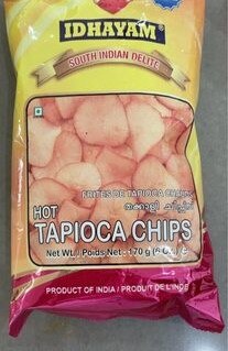 Idhayam Hot Tapioca Chips 170 G