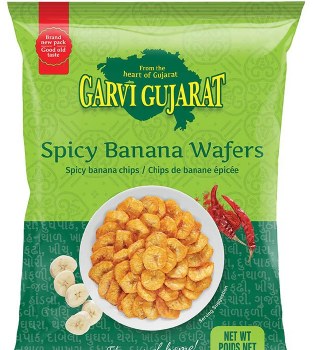 Garvi Gujarati Spicy Banana Wafers 26 OZ