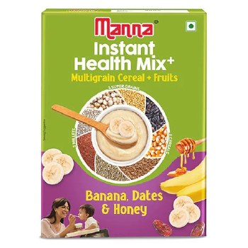 Manna Instant Health Mix Multigrain Cereal+Fruits (Banana. Dates& Honey) 200 G