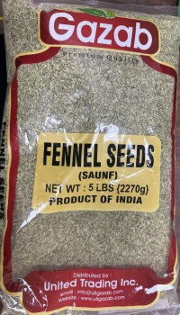 Gazab Fennel Seeds 5 Lbs