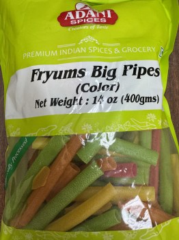 Adani Fryums Big Pipes (Color) 400 G