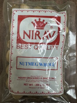 NIRAV Nutmeg Whole 200 G