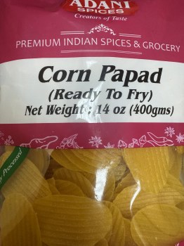 Adani Corn Papad (Read To Fry) 400 G