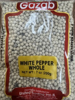 Gazab White Pepper Whole 200 G