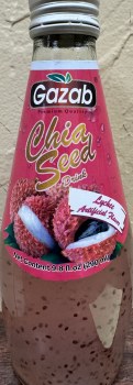 Gazab Chia Seed Drink Lychee Artificial Flavour 290 ML